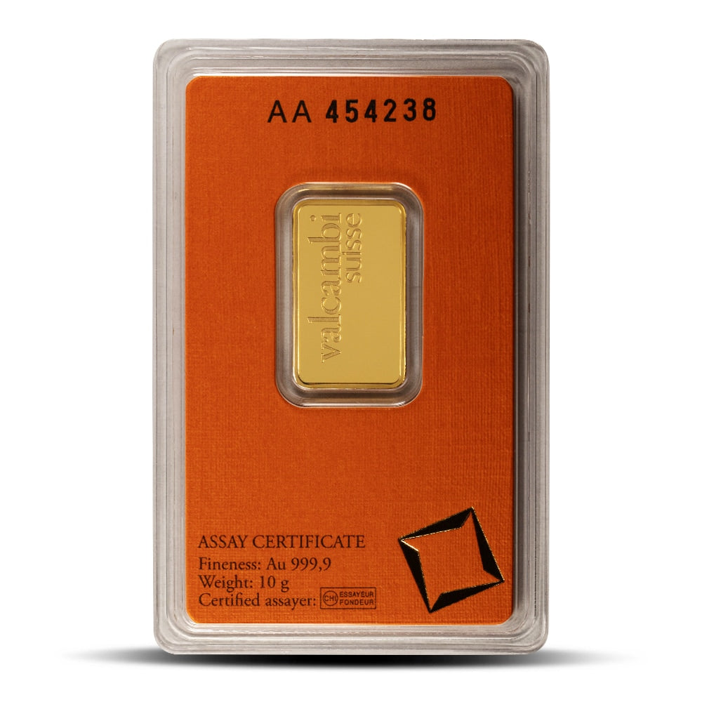10 Gram Valcambi Gold Bar (New w/ Assay)
