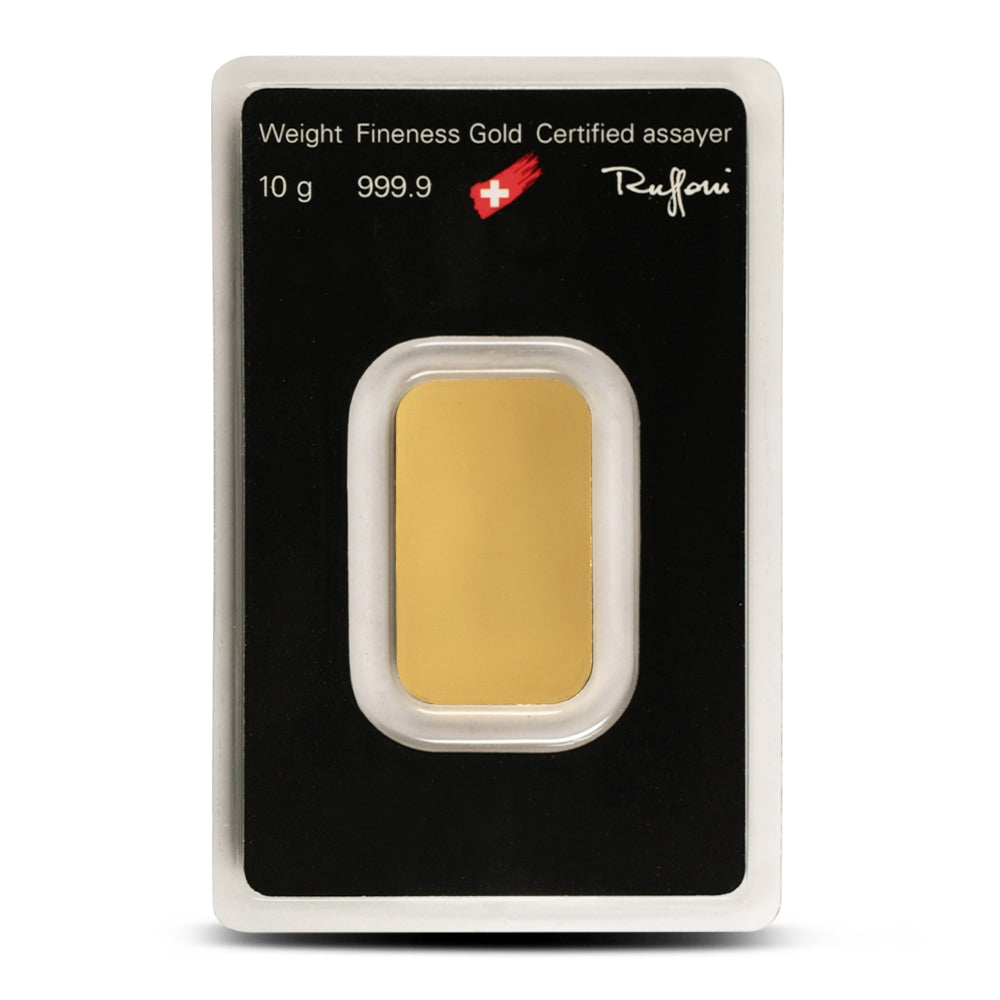10 Gram Argor Heraeus Gold Bar (New w/ Assay)