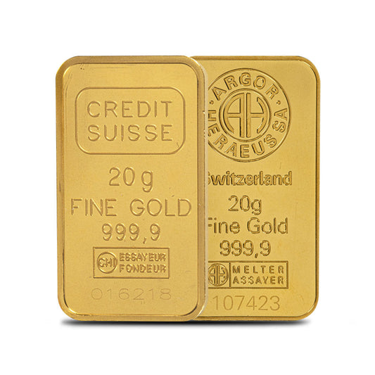 20 Gram Gold Bar (Varied Condition, Any Mint)